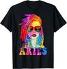 NEW LIMITED! Aries Loc'd Woman Black Queen Art Zodiac Birthday Tee - MADE IN USA