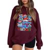 Women's Fashion Long-Sleeve Pullover Sweatshirt With Fun Movie-Themed Print