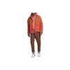 Nike Giacca in Pile da Uomo Capispalla Arancione DD5022-246 con Design a Blocchi e Logo Ricamato