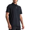 Mizuno Essential Series Solid Color 3D Logo Design Casual Cool Breathable Short Sleeve Polo Shirt Men Polo Shirts Black K2CA41E2-09