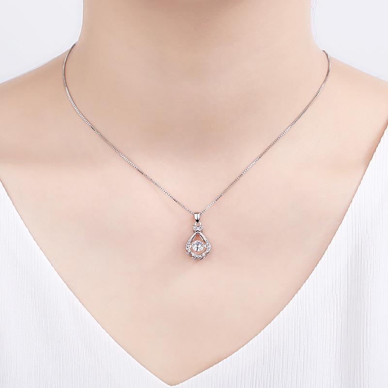 Lindon Damen-Halskette mit Anhänger, Kupferlegierung, Zirkon, modisches Geschenk