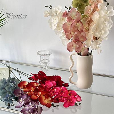 Künstliche Mottenorchideen, realistische gefälschte Seidenblume, Hochzeitsfeier, Home-Office, Tischdekoration, Faux Phalaenopsis, Blumenzweig, Dekoration