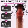 Silicone Realistic Female Push-in Telescoping Vibrator Functional G-spot Clitoral Anal Stimulation Female Couples Adult Toys