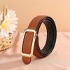Trousers Belt Women's Jeans Versatile Fashion Literary ins Trend Double Sided Belt Retro Brown Practical Belt