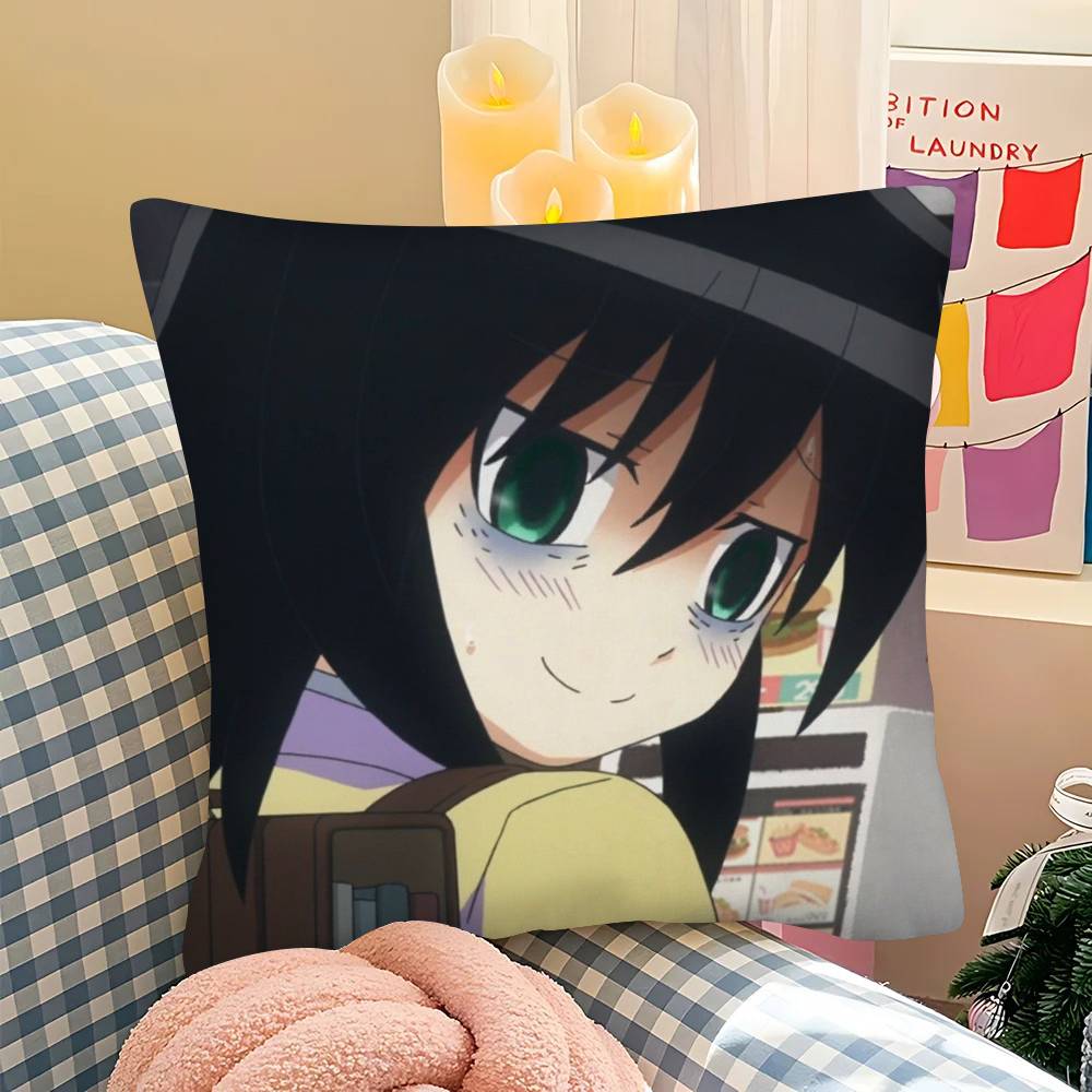 1pc Tomoko Kuroki Pillow Case Fashion Square Pillowcase Bedroom Sofa Room Ins Decoration Leisure