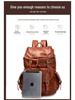Men's Vintage Leather Backpack for Business and Travel