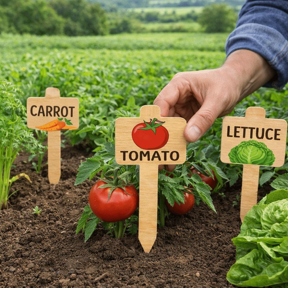 15PCS Reusable Plant Markers T-Type Vegetable Name Tag Insert Type Plant Sign  Garden Use