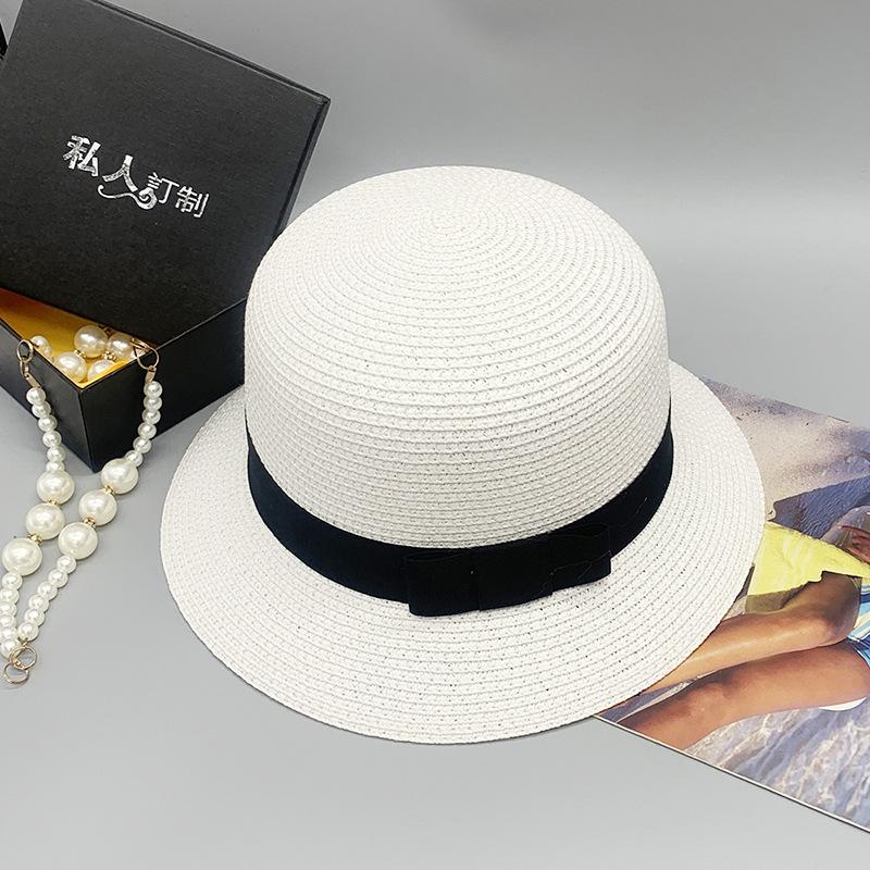 Parent-Child Spring And Summer Straw Hat Travel Seaside Sunshade Sunscreen Casual Hat Strength One Piece