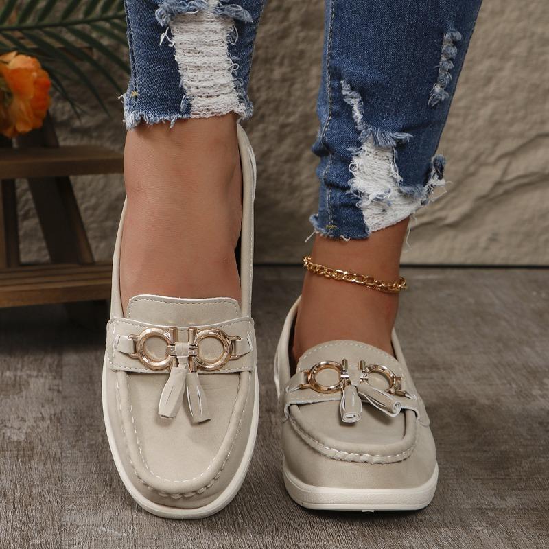 

Spring and Autumn new women s shoes non-slip soft-soled Doudou shoes wear-resistant women s single shoes mother shoes flat shoes large size 36