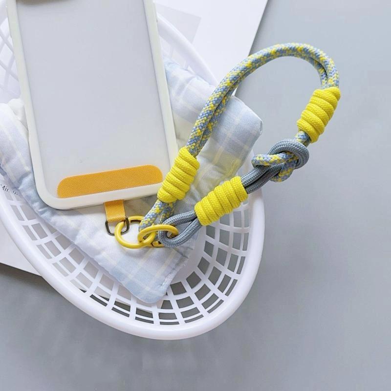 1 Stycke Stjärnhänge Handledsrep Tecknad Söt Mobiltelefon Hängrep Justerbart Kort Flätat Rep Nyckelring För Män Och Kvinnor