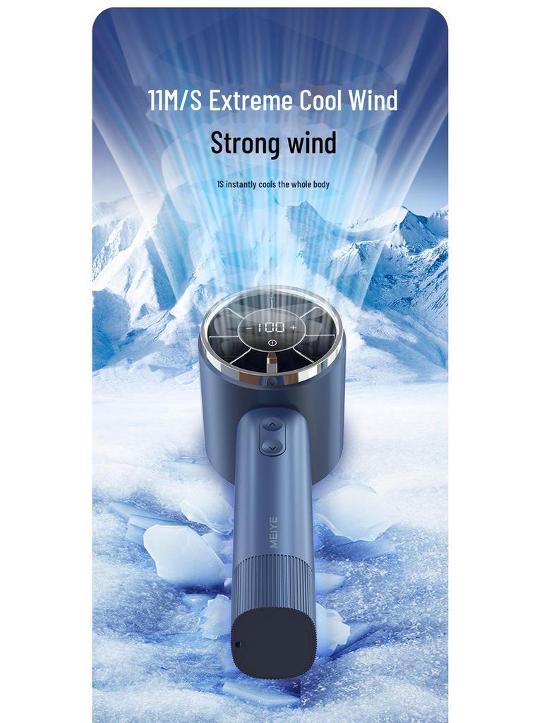 2024 Outdoor Wireless Charging Mini Handheld High-Speed USB Fan