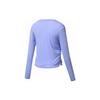 SAUCONY Solid Color Crew Neck Pullover Long Sleeve T-Shirt Women Tops Resurrection-Eggplant-Purple SC1230005DY-PP33