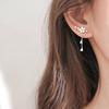 Simple Shell flower tassel earrings woman jewelry gift