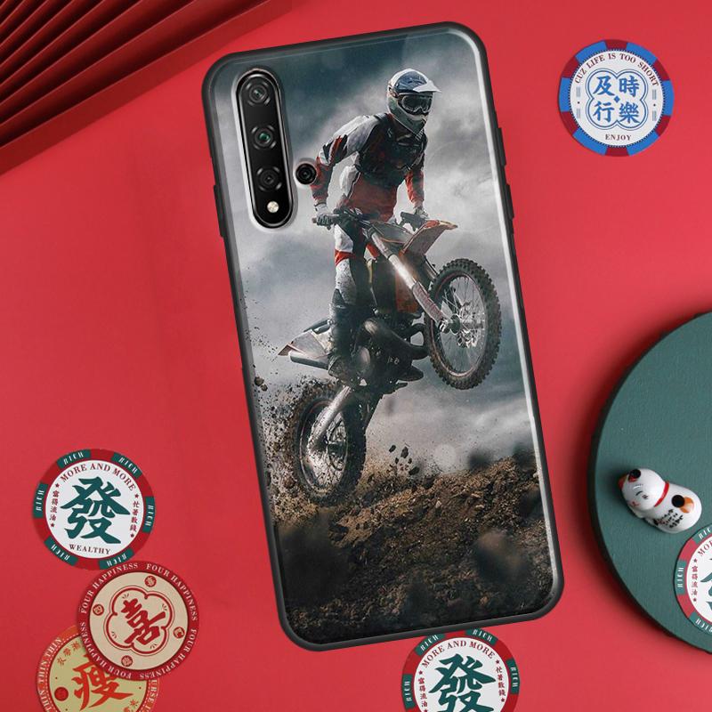 Moto Cross Motorcycle Sport For Huawei P20 P40 P30 Lite P60 Pro Nova 12s 11i 12i 10 9 SE 5T Y91 Y90 Y60 Y70 Y72 Y61 Case