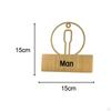 Bathroom Restroom Signage Set for Club And Restaurant Use