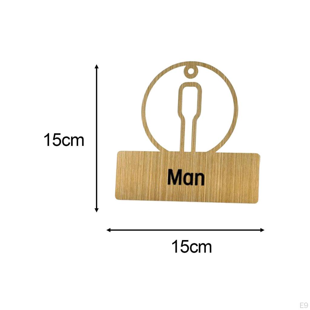 Bathroom Restroom Signage Set for Club And Restaurant Use