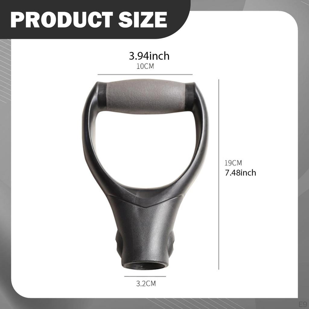 Handle Ergonomic Garden Tool Nonslip Comfortable PP Universal Replacement for Rake Fork