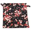 COCOLUCK Japanese Pattern Drawstring Accessory Made in Japan with Chirimen Fabric Perfect for Temple Stamp and Gifts Sakura Bag, Case, Lining, Books,