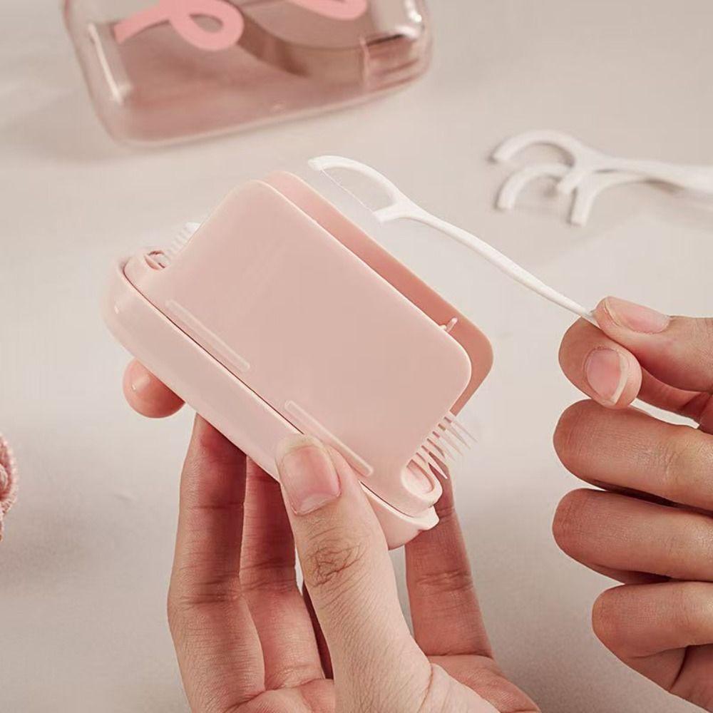 Portable Automatic Ejectable Floss Dispenser without Floss Oral Care Floss Organiser Dental Floss Box