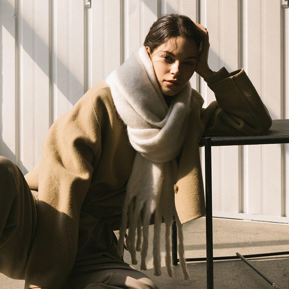 Scarf Windproof Outdoor Solid Color Luxury Cashmere Scarf Women Scarf Cape Wraps Pashmina Bandanna