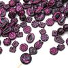 Acrylic Exquisite Gold Painted Beads Tulip Flower Heart Angel Styles Charms Beads for Necklace Bracelet Earring DIY Jewelry Craft Making