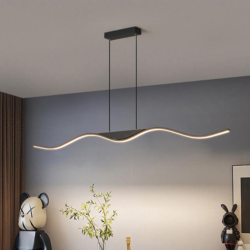 Nordic LED Pendant Light For Dining Living Room Bedroom Home Decoration Art Line Indoor Lighting Hanging Lamp Restaurant Fixturs