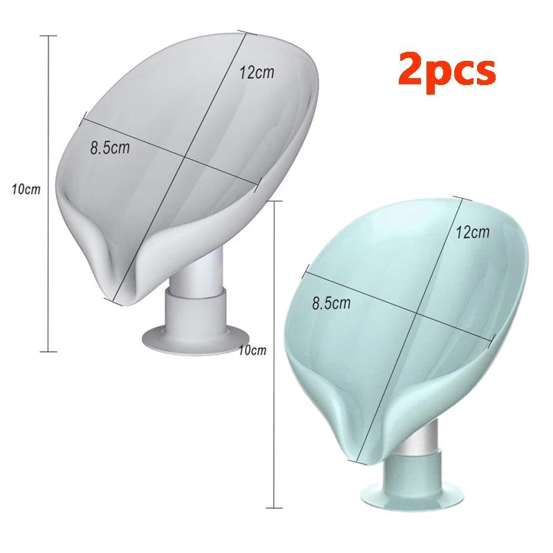 

Мыльница для ванной в форме листа, мыльница на присоске, подставка для губки, переносная мыльная емкость, аксессуары для кухни и ванной комнаты светло-желтого