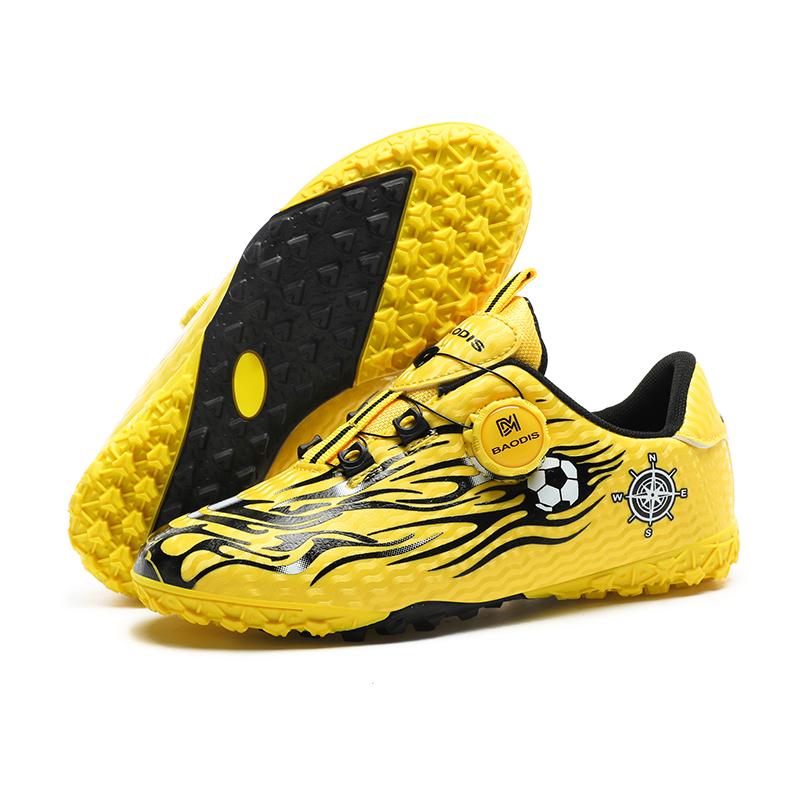 

Football Boots Are Lightweight To Wear / Take Off with Rotating Buttons/ Rubber Soft Soles They Are Also Training Shoes Artificial Turf Soccer Shoes 28