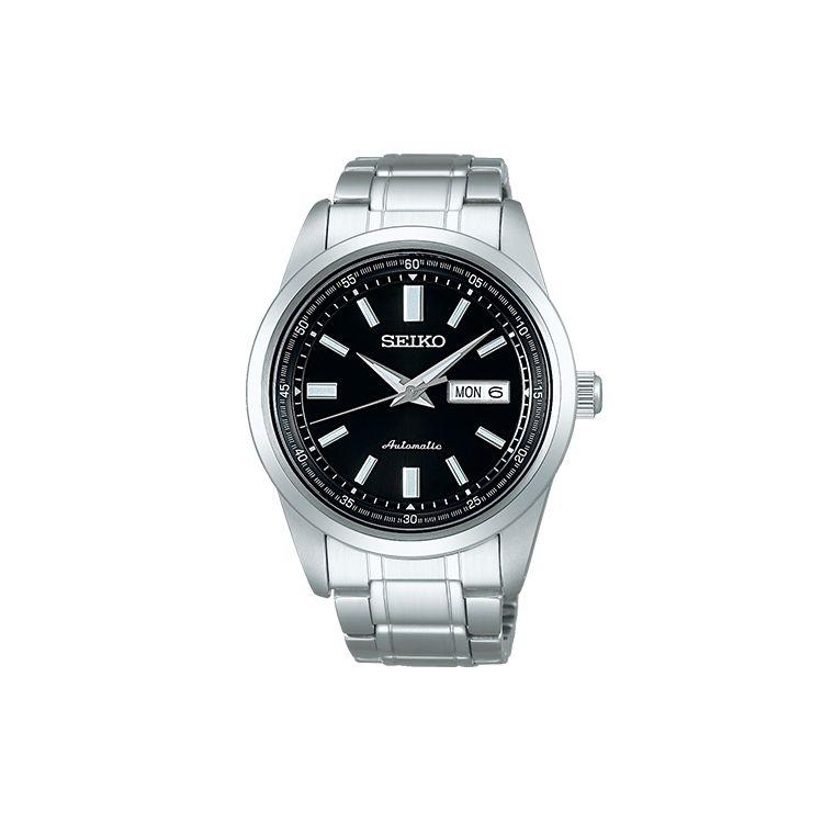 Seiko Presage Series Casual Business Mechanical Movement Stainless Steel Strap Watch Men watches Black SARV003 Black Dial