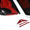 Red Carbon Fiber Rear view mirror base Panel Trim Cover For Corvette C8 -25