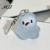 Glow Keychain Glow-in-the-dark Ghost Luminous Design Multiple Expressions Halloween Bag Hanging Ornament Accessory