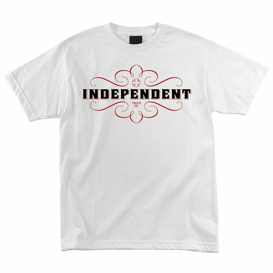 Independent Trucks ROTARY Skateboard T Shirt WHITE XL