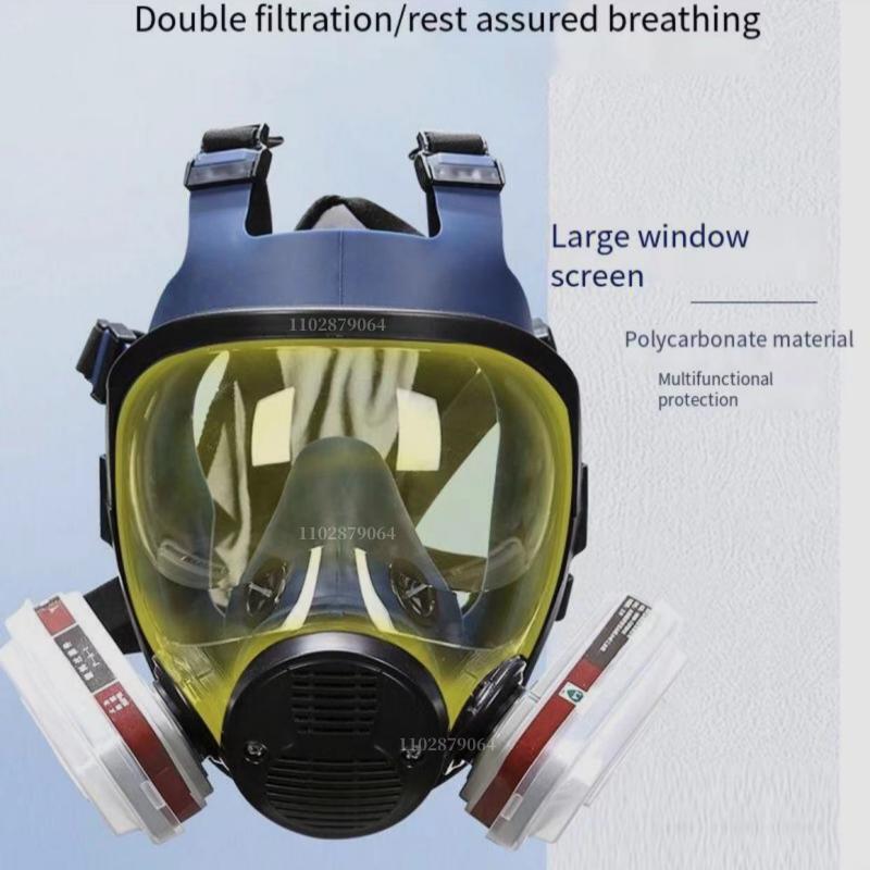Chemical respirator high quality new gas mask A8 anti-pollution full face mask respirator silicone full face mask filter