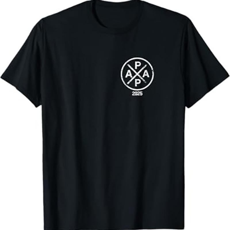 Papa 2025 T Shirt New Dad Gift Expecting Dad Tee S