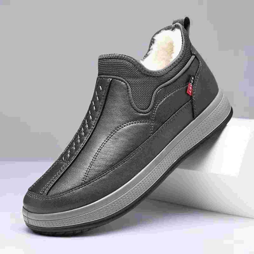 2025 Winter Wool Old Beijing Cloth Shoes Men's Cotton Shoes Velvet Warm Men's Casual Shoes Middle-aged and Elderly Father Shoes