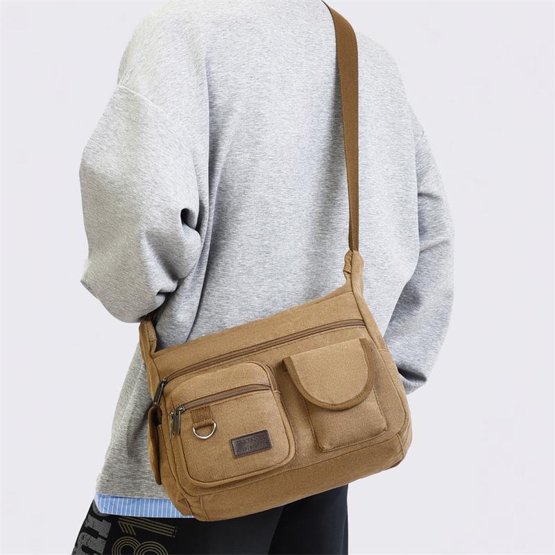 Men's Shoulder Bag Crossbody Bag Canvas Bag