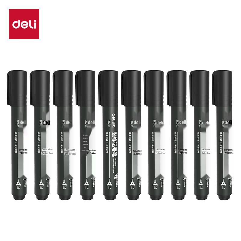 Deli SK201 Industrial Permanent Marker Pen чёрный