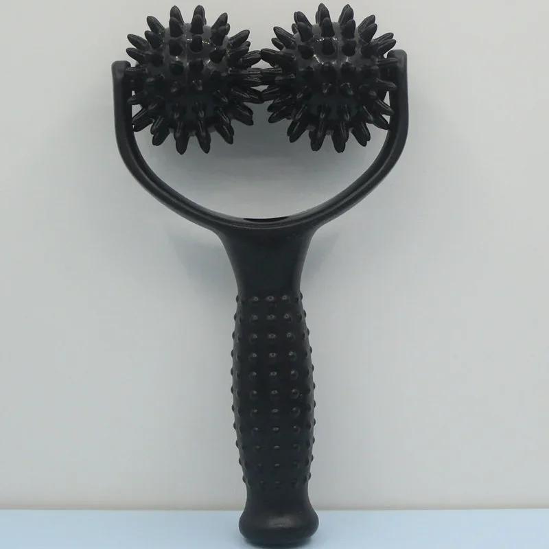 2 Roller In 1 - Handheld Trigger Point Acupuncture Reflexology Spiky Massage Balls Massager Roller Full Body Soreness Relief