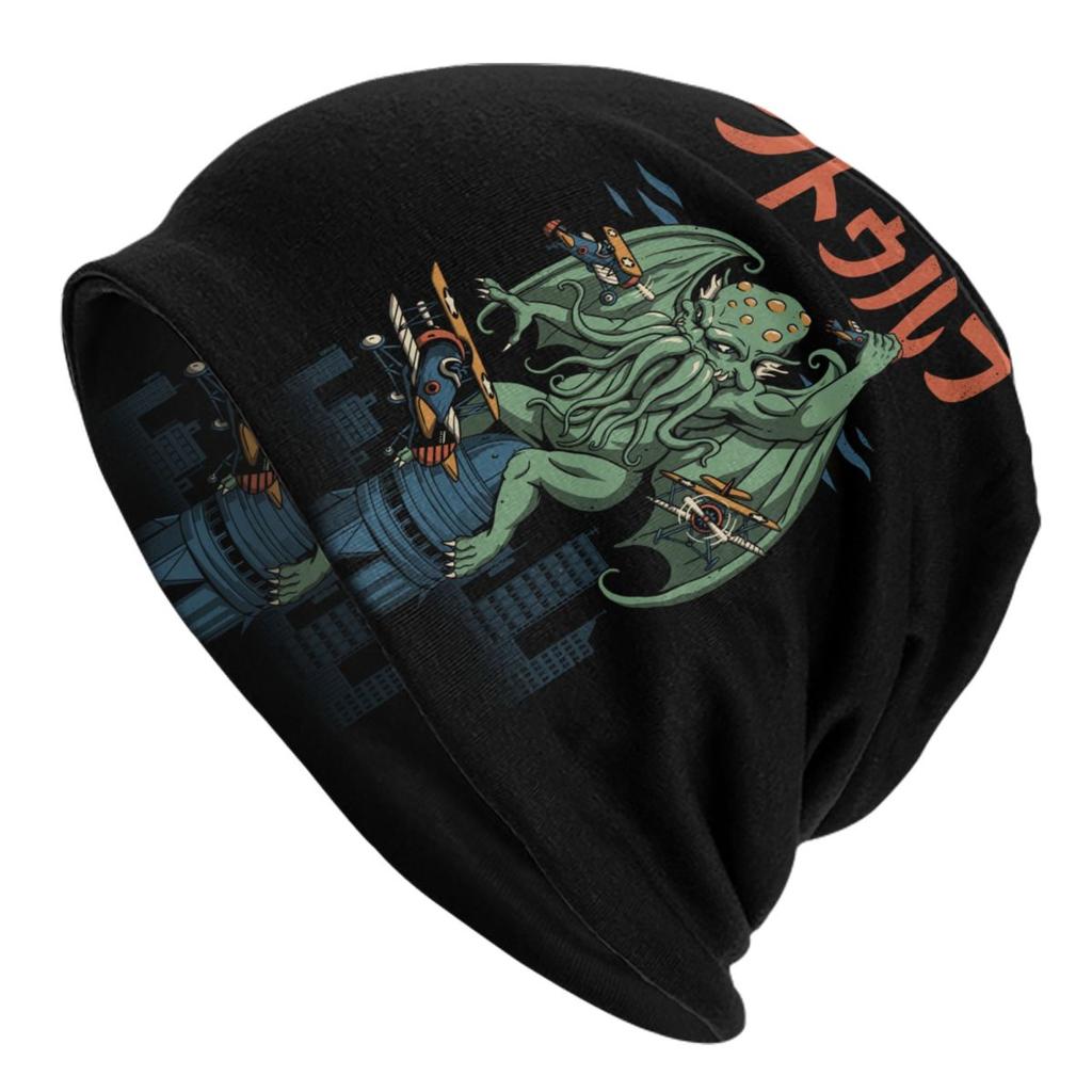 Cthulhu Mythos Lovecraft Skullies Beanies Caps Unisex Hip Hop Winter Warm Knitting Hat Adult Horror Movie Monster Bonnet Hats