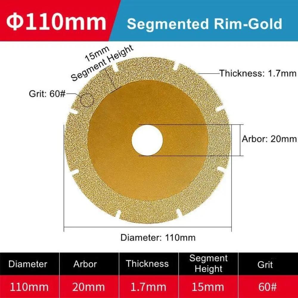Diamond Sand Angle Grinder Saw Blade Silver/Gold Diamond Grinding Blade  Stone Processing