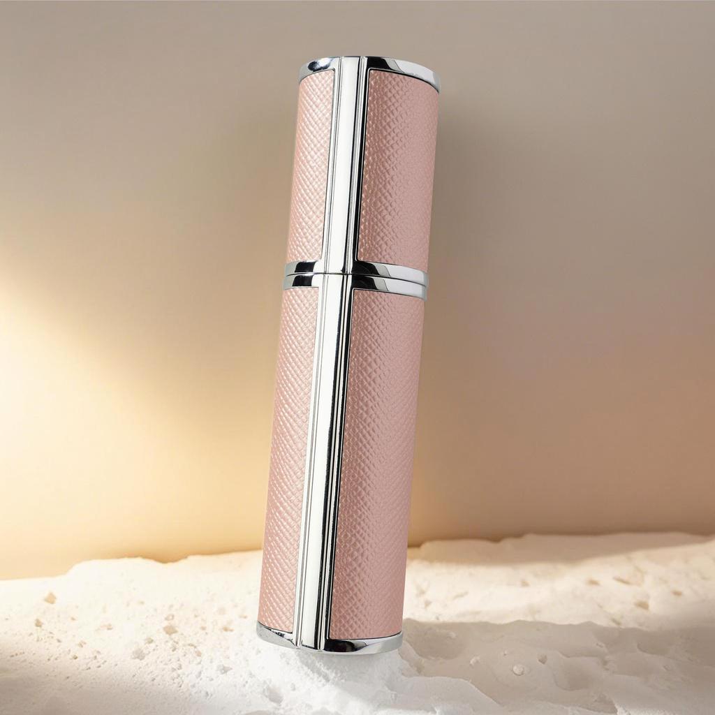 Luxury 5ml Travel Perfume Bottle with Leather Base - Leak-Proof Spray Design