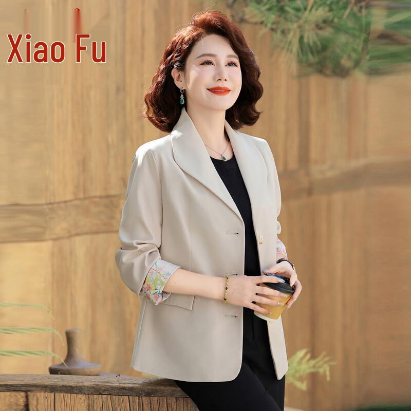 Повседневный блейзер Xiaofu Mama Весна/Осень 2025 для женщин среднего возраста XL