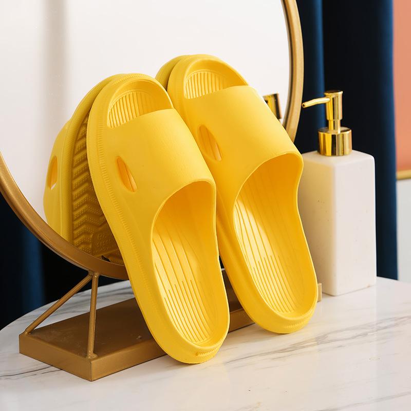 Indoor Home Household Thick-soled Slippers Men's Summer Bathroom Bath Non-slip Couple Cool Slippers
