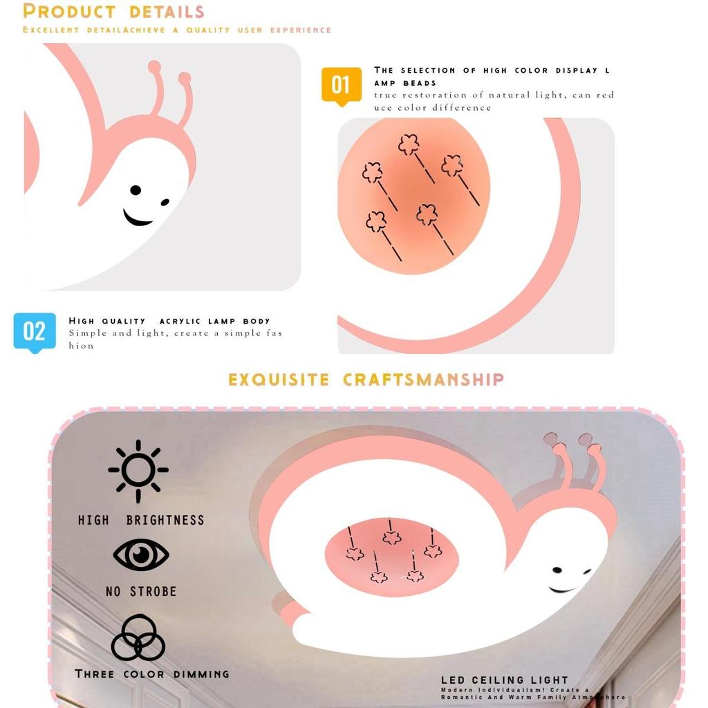 Kinderzimmerdekoration Beleuchtung Cartoon Macaron Deckenlampen Kreative wechselnde dimmbare Deckenleuchte für Augenschutz