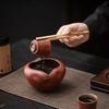 Chinesische Retro-Sägenägel, Bau Wasser Grobkeramikofen Wechsel Tee-Waschbecher Wasch-Tischplatte Großer Teerückstandbehälter