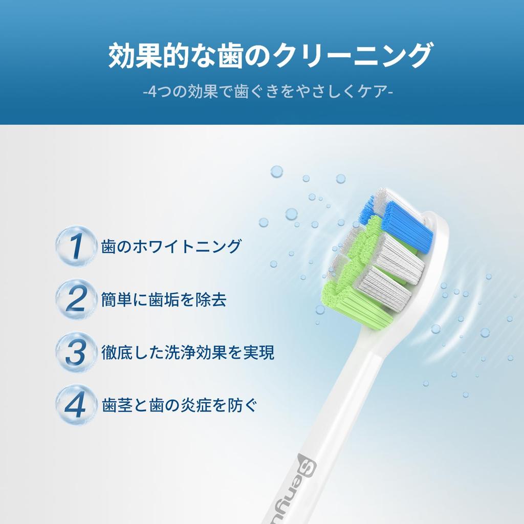 Evolution Senyum Electric Toothbrush Replacement Compatible with Philips Sonicare DiamondClean Replacement Easy Installation of White [Latest Model]