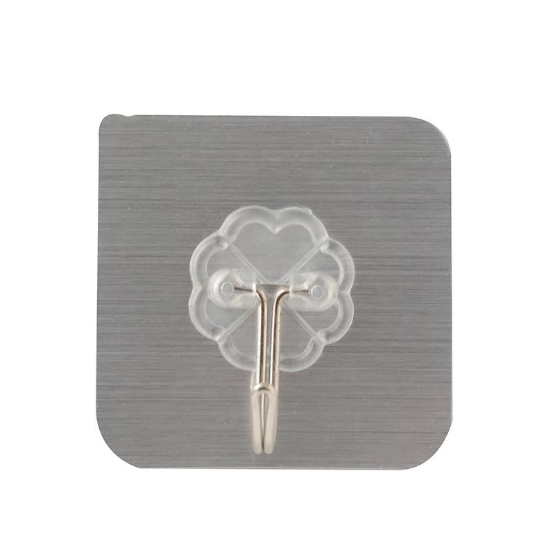 Ten-Pack Transparent No-Drill No-Trace Adhesive Hooks – Strong, Non-Falling