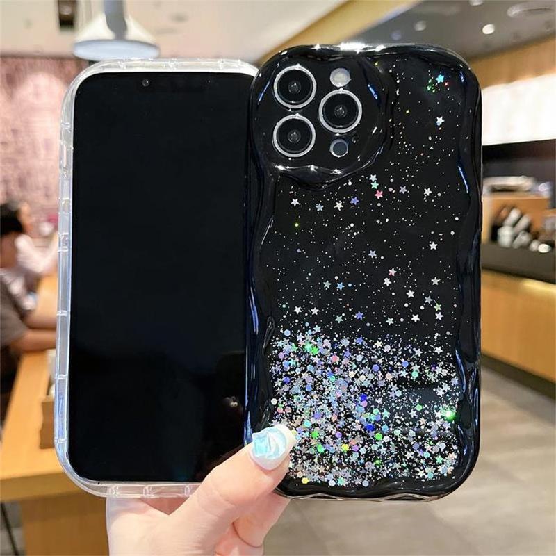 Glitter Starry Sky Sequin Phone Case For Apple 17Promax All-Inclusive 14 Droppro Iphone 15Plus Women