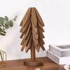 1/3/4/5 ks Ořechové dřevěné podložky se stojanem Žáruvzdorné podložky na hrnce Pánve Design tvaru vánočního stromku Podložky podložky do kuchyně Dekorace stolu Dárek