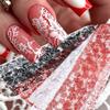 Laser Nail Stickers Black White Nail Decals Professional Nail Foils  Nail Decoration